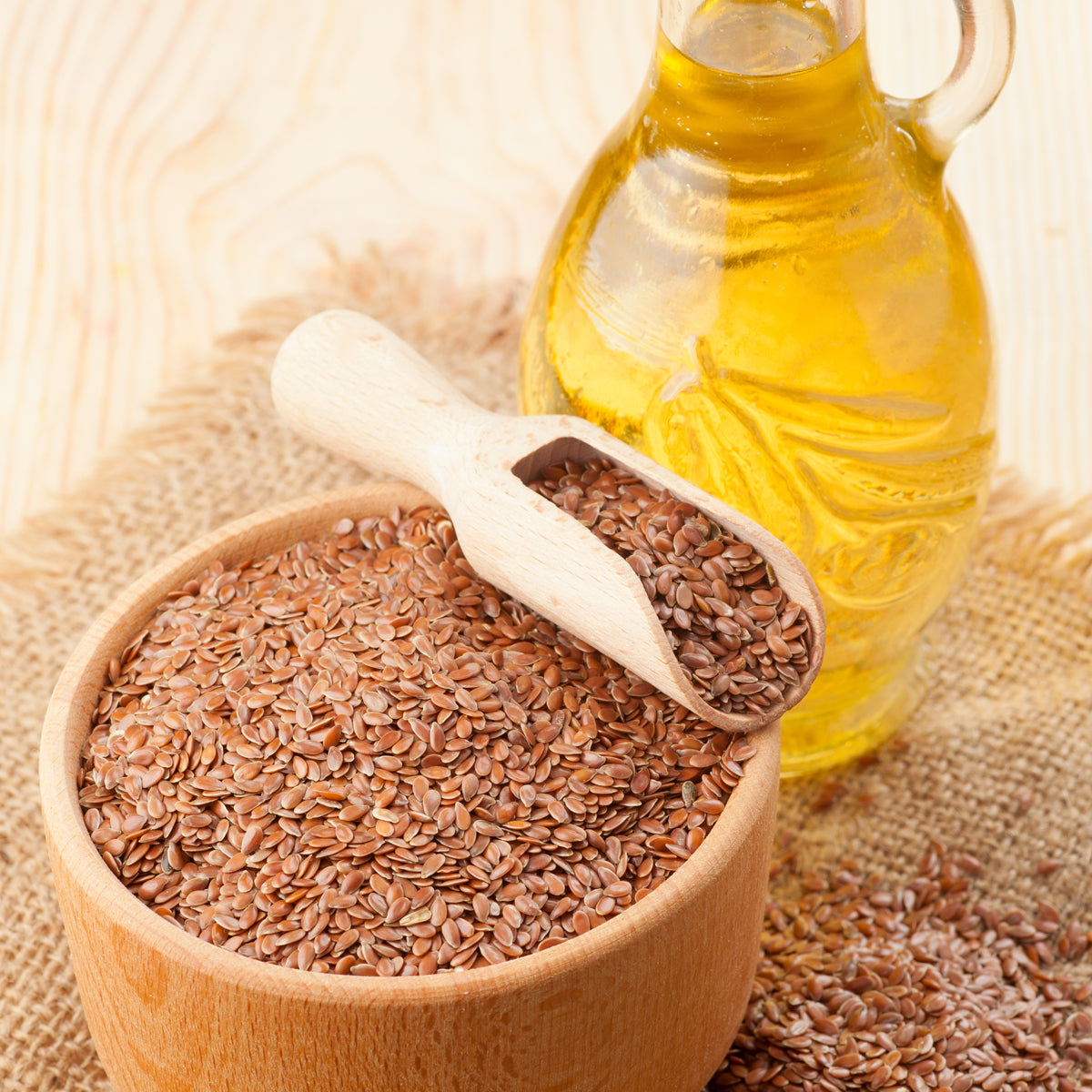 Mannavita Hongaarse koudgeperste lijnzaadolie • 250 ml