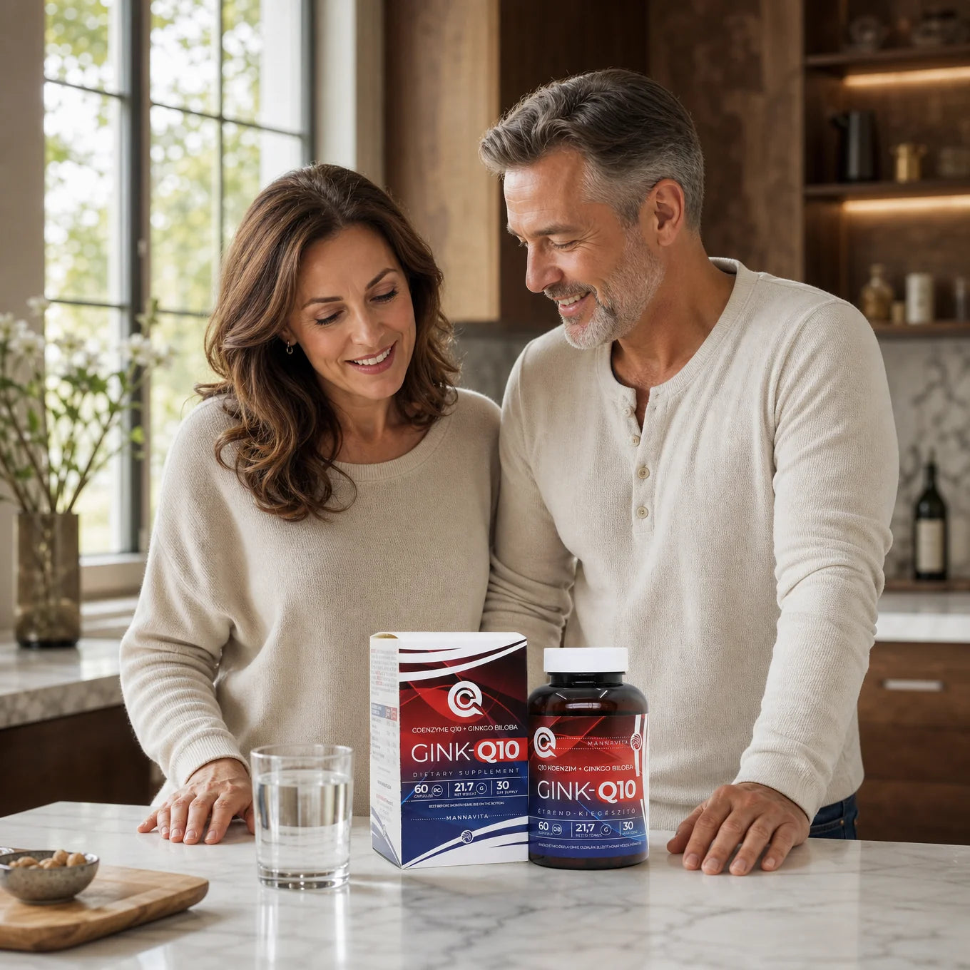 GINK-Q10 • Q10 Co-enzym + Ginkgo Biloba-complex • 60 capsules