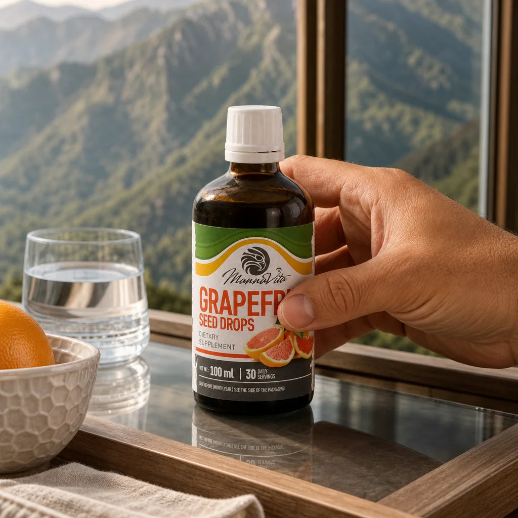 Mannavita Druppels van grapefruitzaad • 100 ml