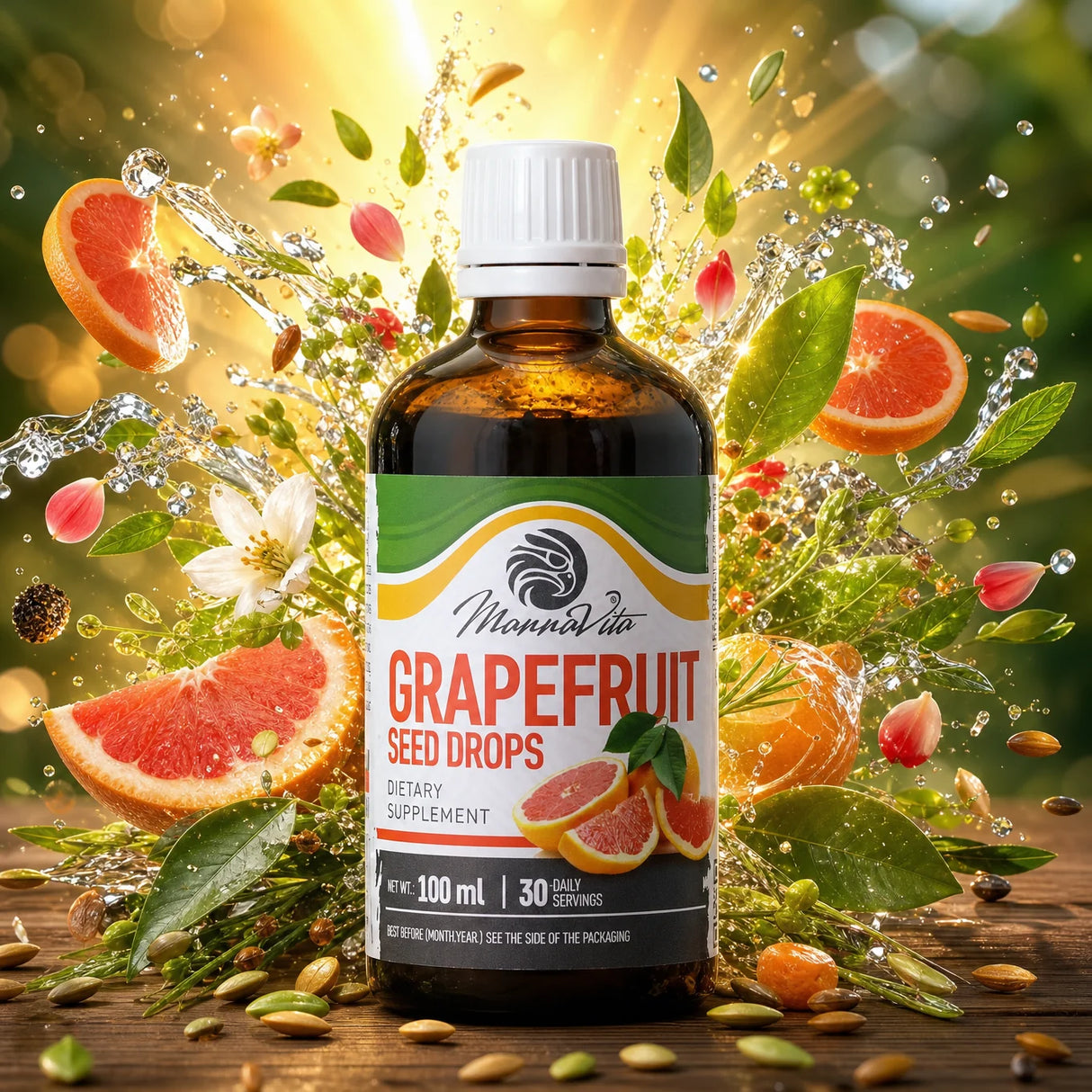 Mannavita Druppels van grapefruitzaad • 100 ml
