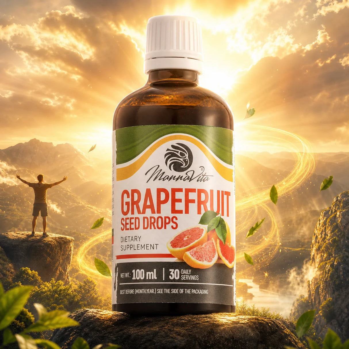 Mannavita Druppels van grapefruitzaad • 100 ml