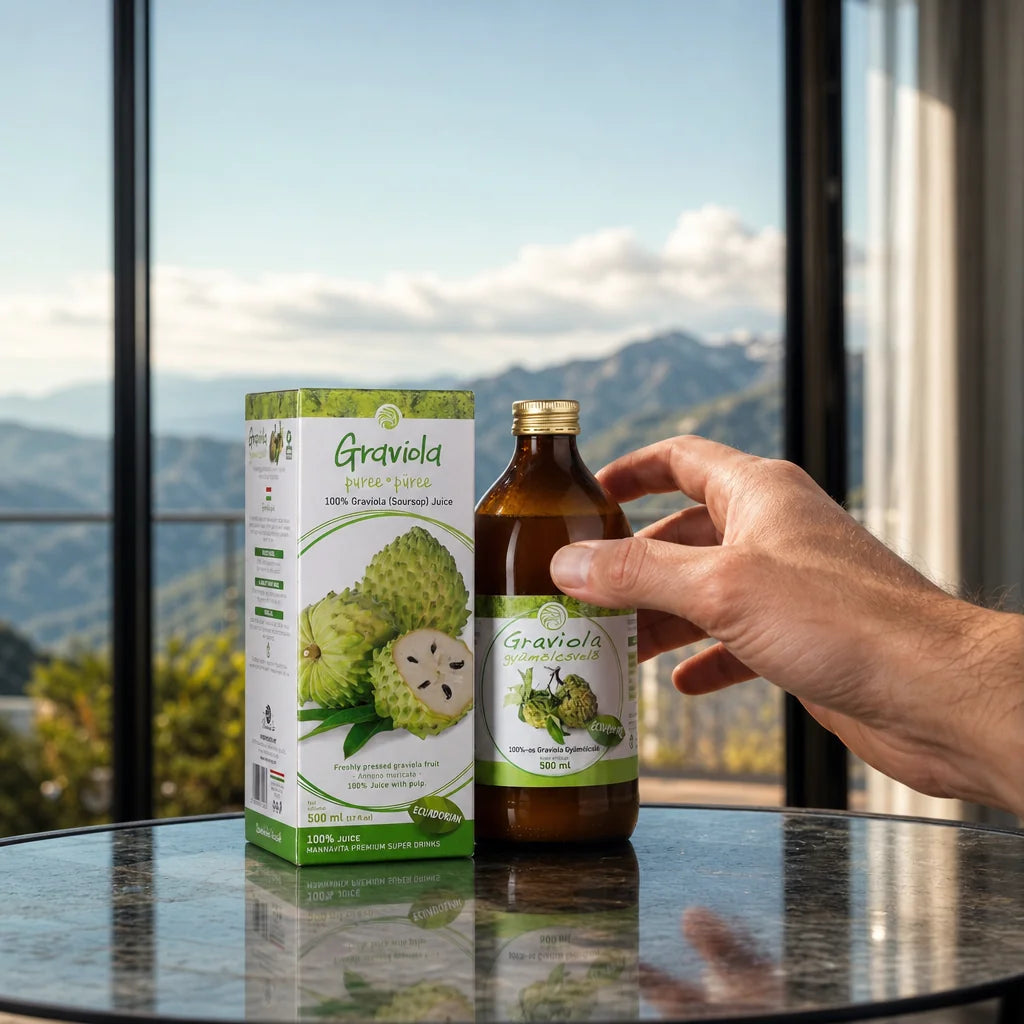 Mannavita Graviola, 100% puur geperst purée • 500 ml