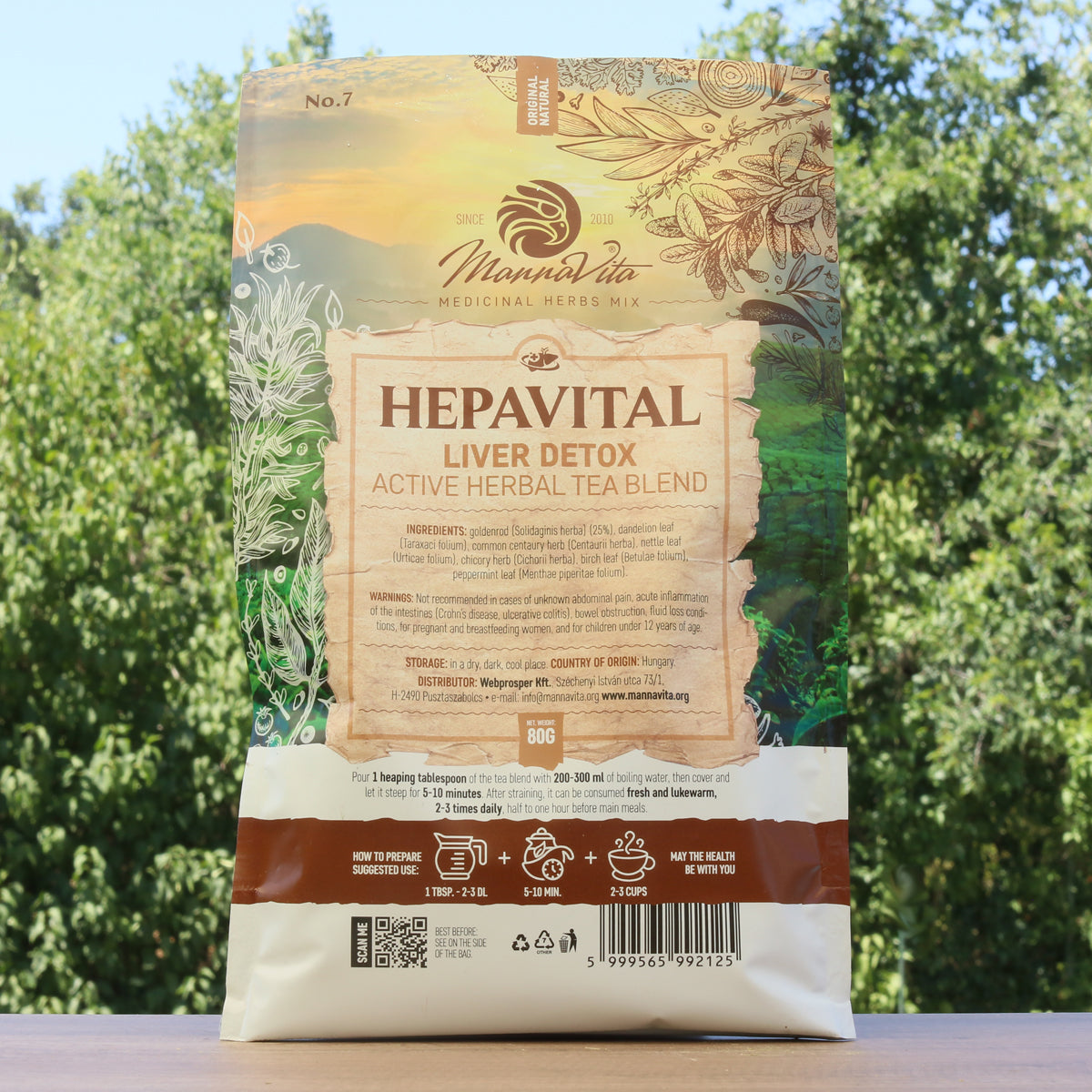 HEPAVITAL Lever Detox actief kruidentheemengsel • 80g
