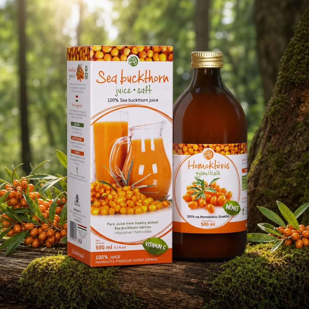 Mannavita Duindoorn, 100% puur geperst sap • 500 ml