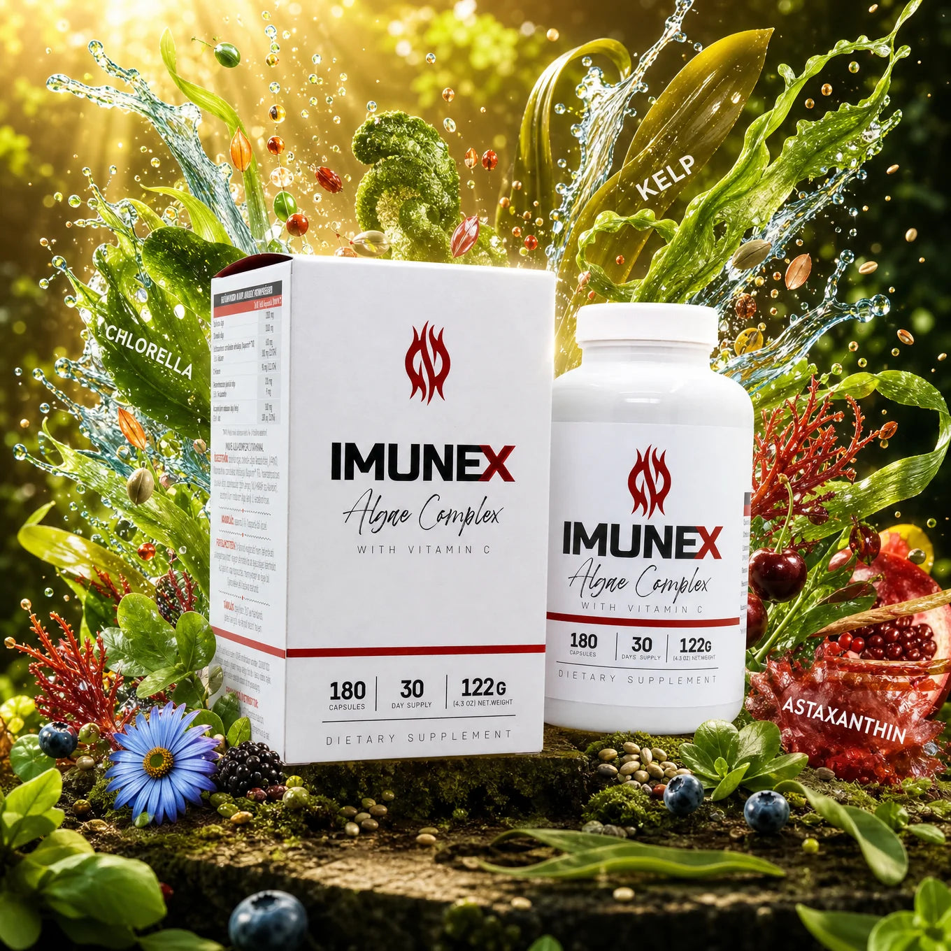 IMUNEX algencomplex • met 5 algen • 180 capsules