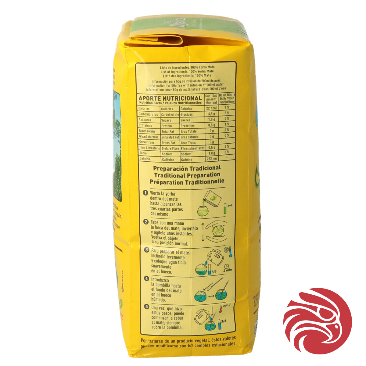 Kraus yerba mate-thee • Elaborada, met steeltjes • 500 g