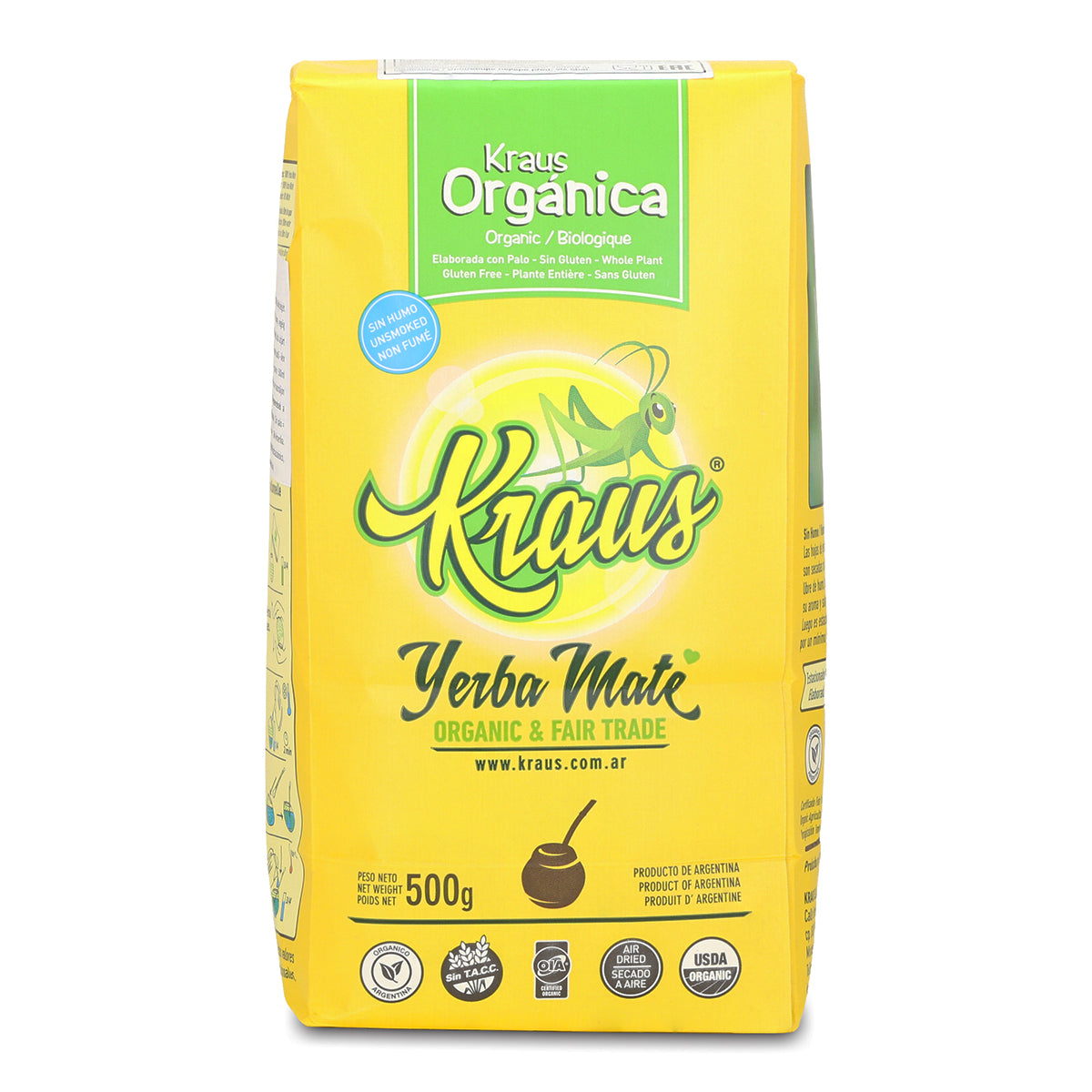 Kraus yerba mate-thee • Elaborada, met steeltjes • 500 g