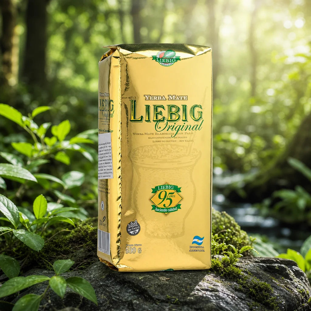 Liebig Original yerba mate-thee • Met stelen bereid • 500 g