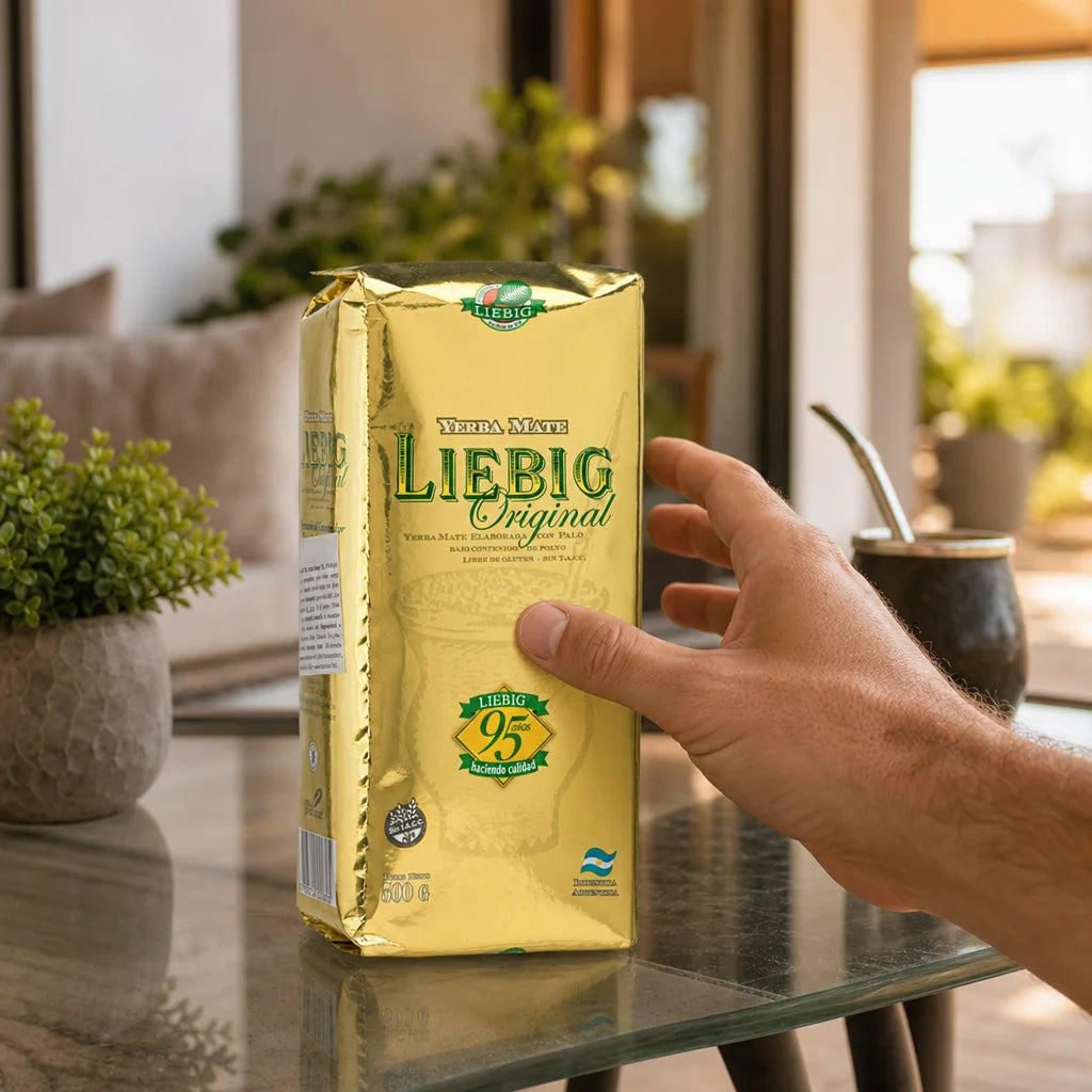 Liebig Original yerba mate-thee • Met stelen bereid • 500 g