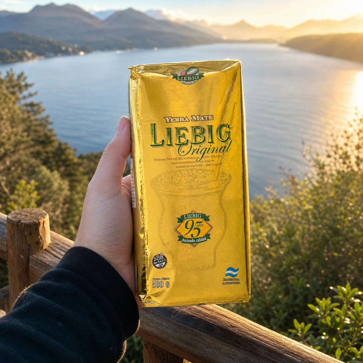 Liebig Original yerba mate-thee • Met stelen bereid • 500 g