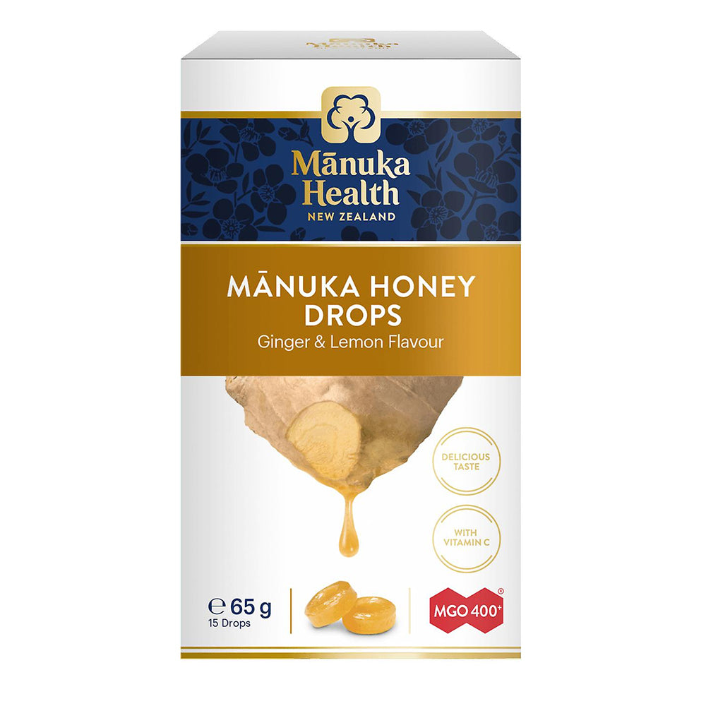 Manuka honing zuigtabletten met natuurlijke gember & citroen • 15 stuks.