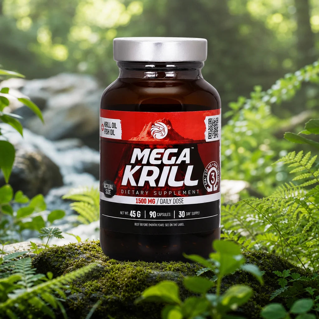 MegaKRILL 1500 mg Krillolie + Visolie • 90 capsules