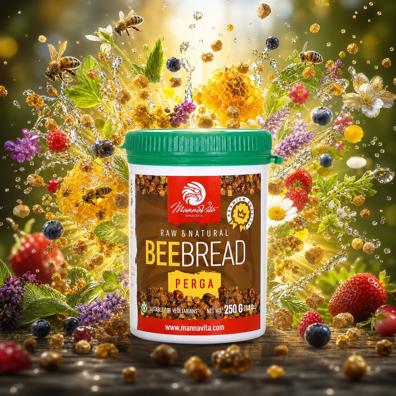 Mannavita 100% Bijenbrood • 250 g