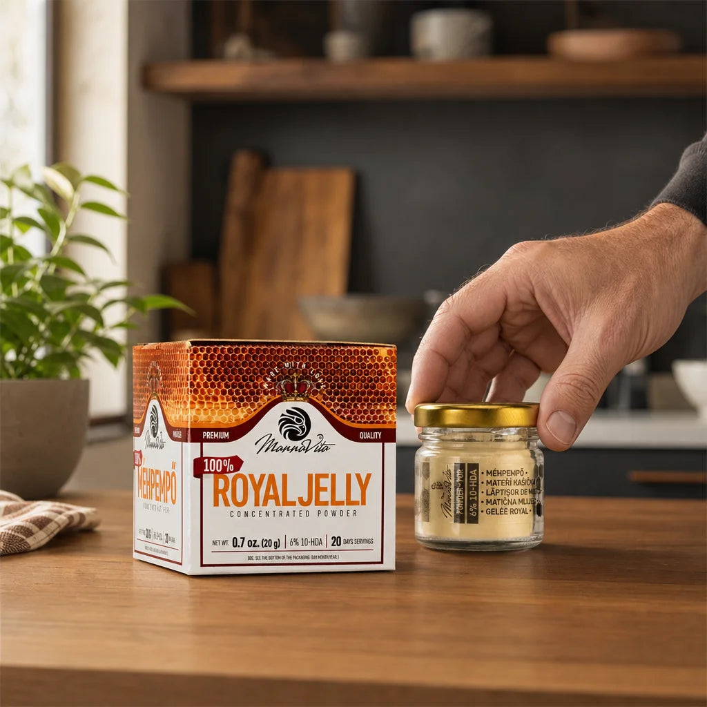 Geconcentreerd Royal Jelly poeder, met 6% 10-HDA-gehalte • 20g