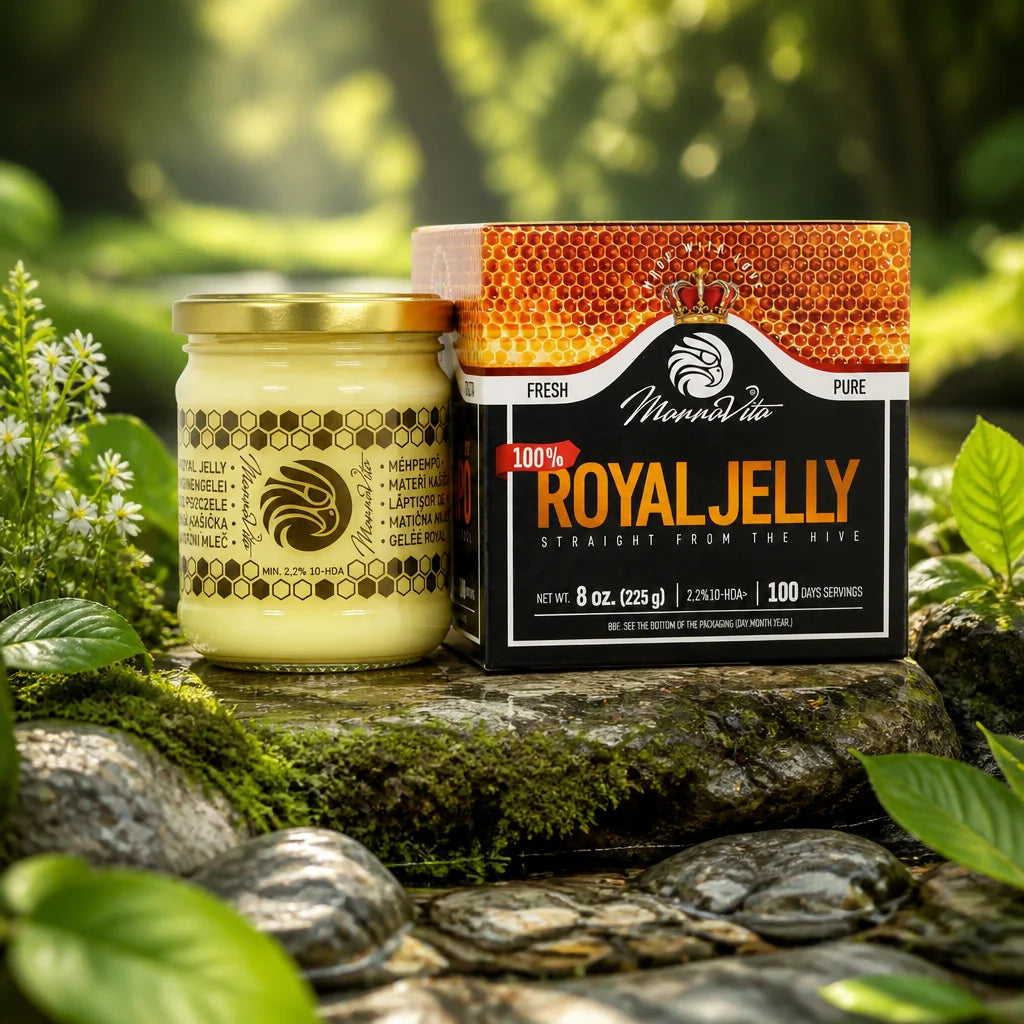 Mannavita Premium Royal Jelly, Koninginnengelei • 2,5% 10-HDA • 100g