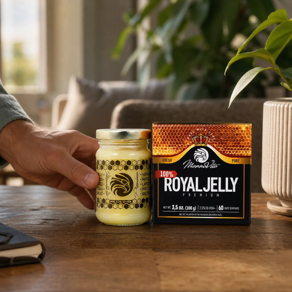 Mannavita Premium Royal Jelly, Koninginnengelei • 2,5% 10-HDA • 100g