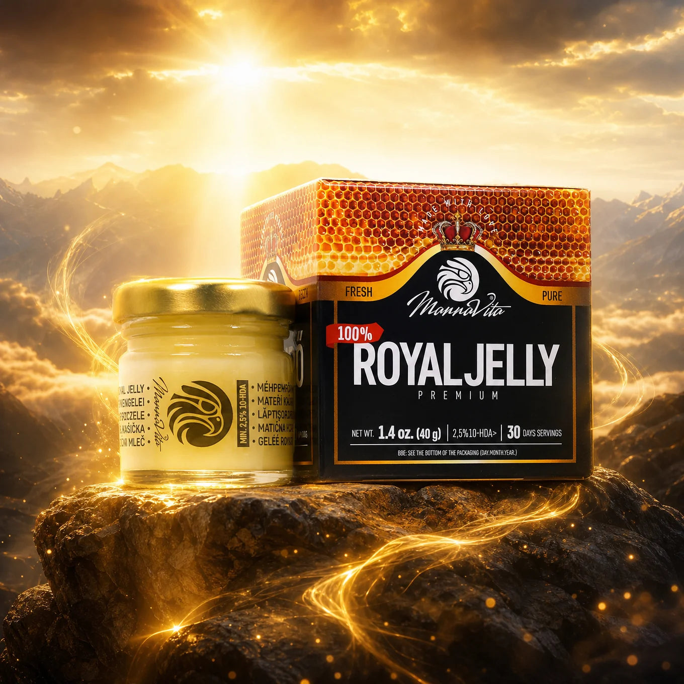 Mannavita Premium Royal Jelly, Koninginnengelei • 2,5% 10-HDA • 40g