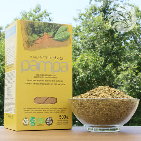 Pampa biologische yerba mate-thee • Met stelen • 500 g