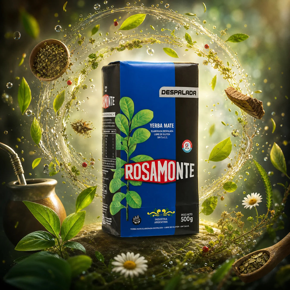Rosamonte yerba mate-thee • ontsteeld • 500 g