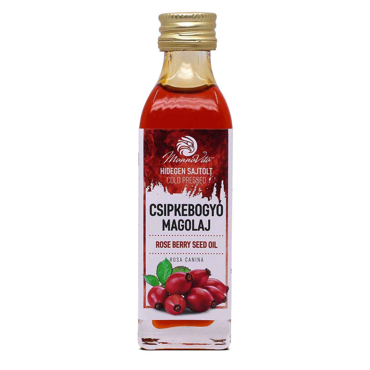 Mannavita Hongaars koudgeperste rozenbottelzaadolie • 40 ml