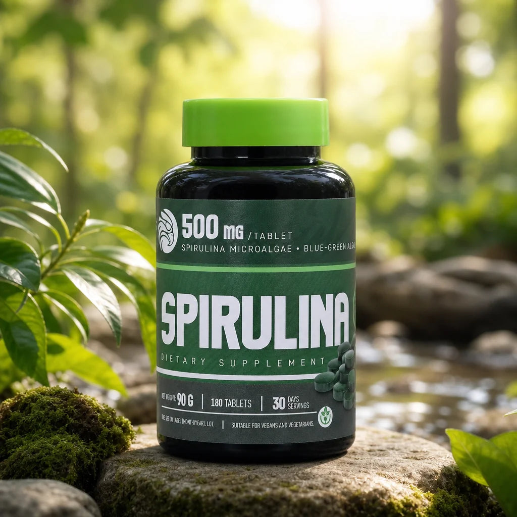 Mannavita Spirulina 500 mg tabletten • 180 st.