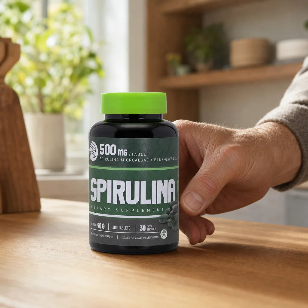 Mannavita Spirulina 500 mg tabletten • 180 st.
