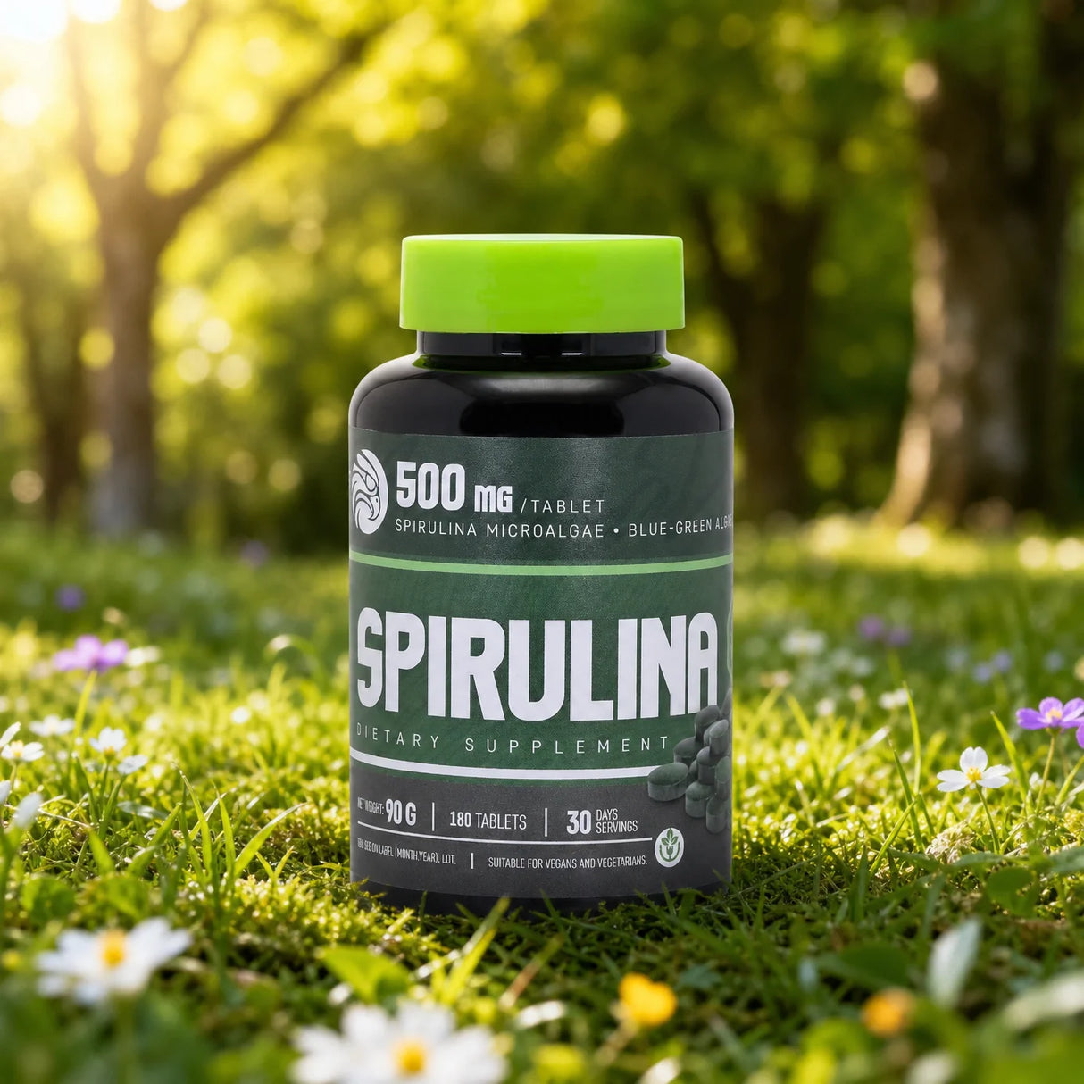 Mannavita Spirulina 500 mg tabletten • 180 st.