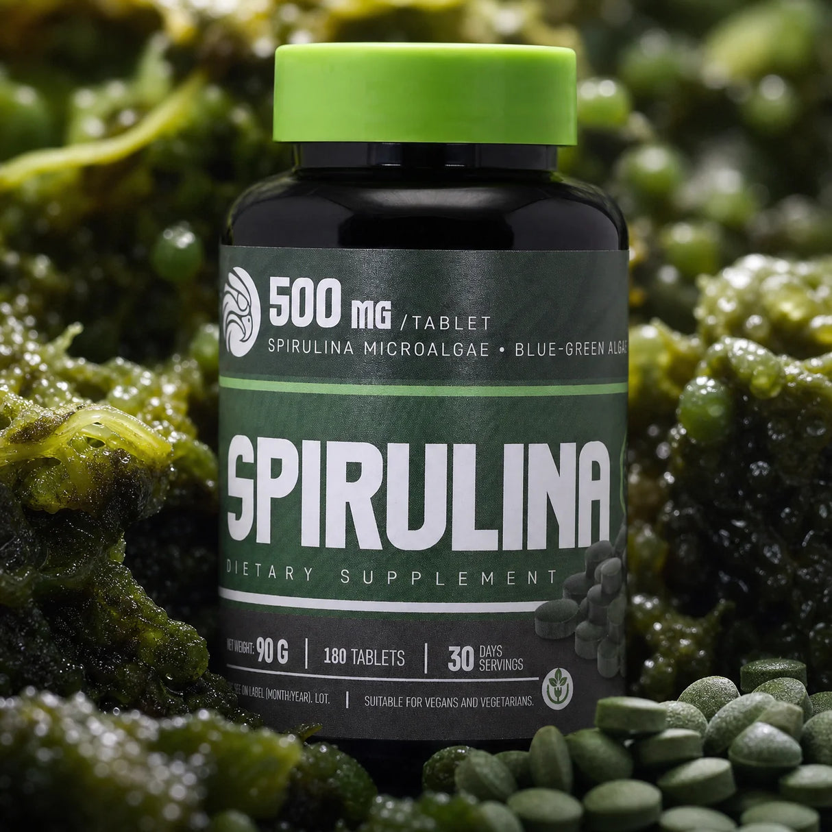 Mannavita Spirulina 500 mg tabletten • 180 st.