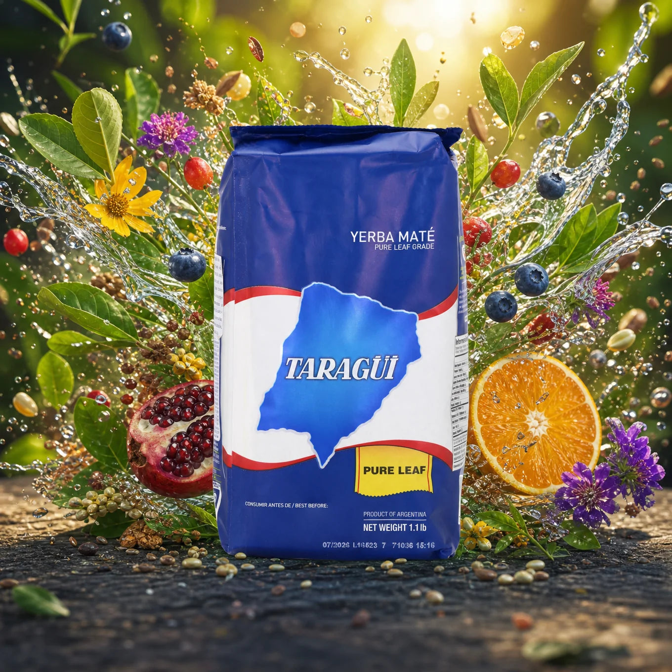Taragüi yerba matéthee • Pure bladeren - Sin palo • 500 g