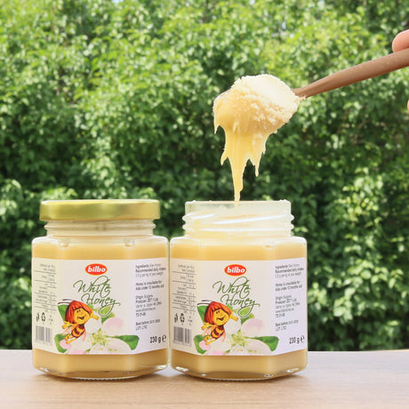Bilbo rauwe witte honing • 230 g